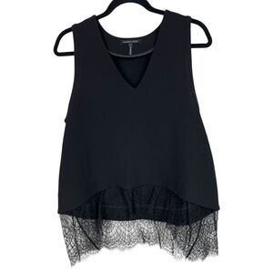 Marissa Webb Virgin Wool V-Neck Top | Medium